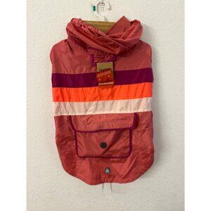 Arcadia Trail pink windbreaker jacket dog size large